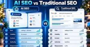 AI SEO vs traditional SEO comparison