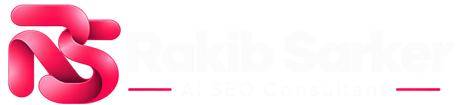 Rakib Sarker official logo, AI SEO Consultant and SEO Expert specializing in AI SEO, Google rankings and organic growth.